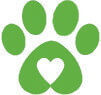 Green Meadow Dog Day Care Dog Paw Header Logo Image